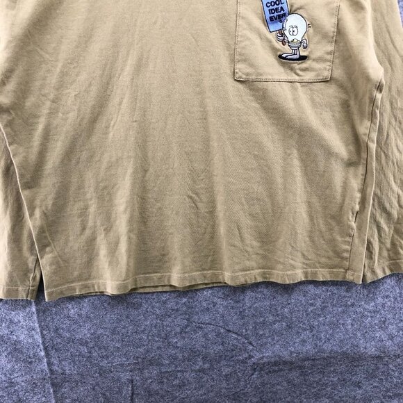 Zara Kids Size 13-14 Embroidered Pocked Long Sleeve T Shirt Cool Idea Ever - Picture 4 of 11